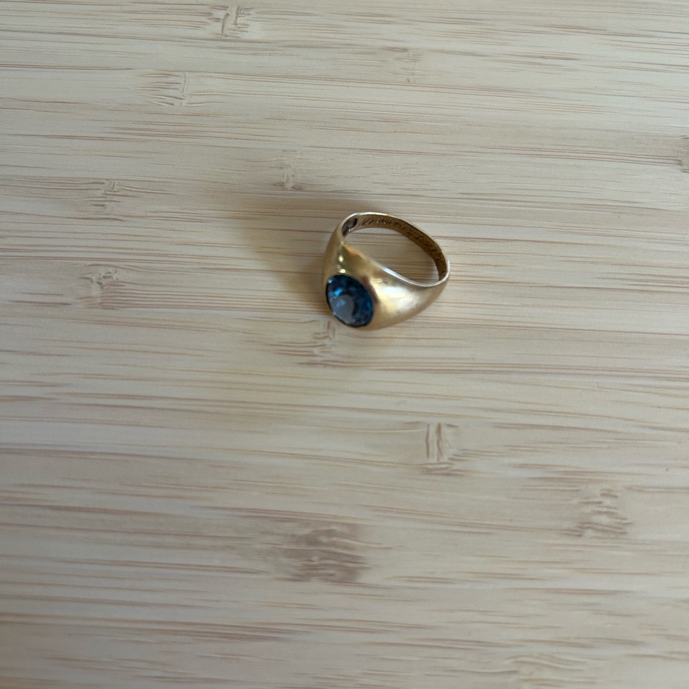 10k Gold Ring with Topaz Stone